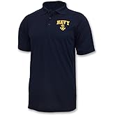 Armed Forces Gear Men's United States Navy Performance Polo - Official Licensed US Navy Shirt
