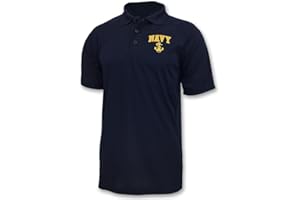 Armed Forces Gear Men's United States Navy Performance Polo - Official Licensed US Navy Shirt