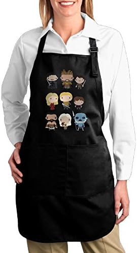 FUNNY MOPAD Game Of Thrones Characters Kitchen Apron With Front Pockets