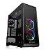 Thermaltake View 32 TG RGB 4 Tempered Glass Panels ATX Mid Tower Gaming Computer Case Chassis, 3 RGB Fan Pre-Installed, One Button to RGB LED Illumination, Built-in RGB Switch Board, CA-1J2-00M1WN-00 primary
