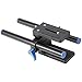 Neewer Aluminum Alloy DSLR Rail 15mm Rod Support Baseplate with 1/4