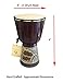 Djembe Drum - Solid Wood Carved & Painted African Percussion Bongo Drum, SIZE 9