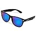 Duduma Reflective Revo Color Full Mirrored Lens Large Horn Rimmed Style Uv400 Wayfarer Sunglasses