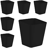 6 Pack Hanging Cup Holders, Wall Organizers, Rolling Cart Accessories Hanging Pen Holders Storage Containers Hanging Buckets for Home Decor Office, Kitchen, Art & Craft Supplies Accessories (black)
