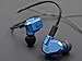 Quad Driver Headphones,ERJIGO KZ ZS5 High Fidelity Extra Bass Earbuds without Mic,with Detachable Cable (Blue)