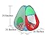 Kids Playhouse Tent with Tunnel Set,PortableFun Outdoor Indoor Bounce Playhouse Ball Tent Toys for Toddlers Child(Ball Pits Not Included)