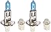 EVO Formance 93386 Spectras 75W=100W Ultra White H1 Halogen Bulb - Pack of 2