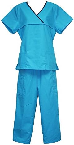 Womens Scrubs Sets Work Uniforms Tops and Pants Small to Extra Large (LB-224)