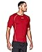 Under Armour Men's UA HeatGear Armour Short Sleeve Compression Shirt MD Red
