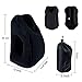 Travel Pillow Inflatable Air Travel Pillows Multifunction Portable Head Neck Rest Pillow Office Nap for Airplane Car Buses Train Home Camping (Black)