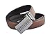 Hampton Leather Belt with Innovative Contempo Ventura Ratchet Belt Buckle - One Size Fit, Saddle Tan