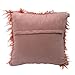 CHICTRY Luxury Faux Fur Throw Pillow Cover Super Soft Plush Decorative Cushion Case 18 x 18 Inches Standard Size for Sofa Bedroom Car Coral Pink 18.0 x 18.0 inch