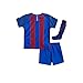 Nino Top 2017 Barcelona Messi No.10 Youth Home Kit Shirt+Short+Socks Kids Soccer Jersey Uniform