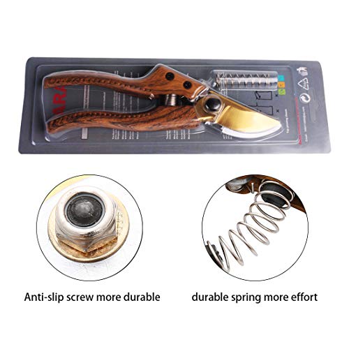 Oara SK-5 Steel Hand Pruners for Garden, Garden pruners Shears, Pruning Shears Garden, Garden Shears Clippers for Plants, Clippers for Garden Work