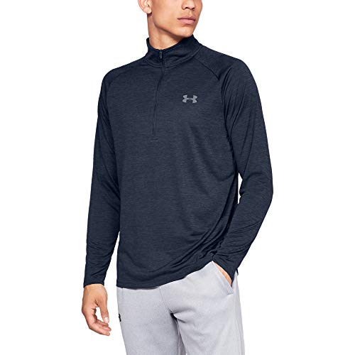 Under Armour mens Tech 2.0 1/2 Zip-Up, Academy (409)/Steel, XX-Large Tall