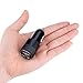 Car Charger- iPhone Car Charging Accessories- 3.1A Dual USB Charger (Black) by Power Up (TM)