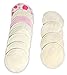 Nursing Pads -Reusable-Made from Organic Bamboo-8 Pads (4 Pairs) Washable-BreastPads-Super-Soft On Skin-Clean And Pure.