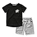 Kids Boys 2 Piece Short Sleeve Tshirt Shorts Set Outfits 1 to 5 Age Baby