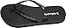 Dona Michi Leather Womens Flip Flop with Glitter Straps and Comportable Footbed, Cool Looking Style-Black_9