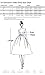 Anni Coco Women's Halter Polka Dots 1950s Vintage Swing Tea Dress - Medium - 1st - Black & White Dots