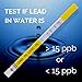 Drinking Water Test Kit for Municipal Tap and Well Water - Simple Testing Strips for Lead Copper Bacteria, Nitrates, Chlorine and More