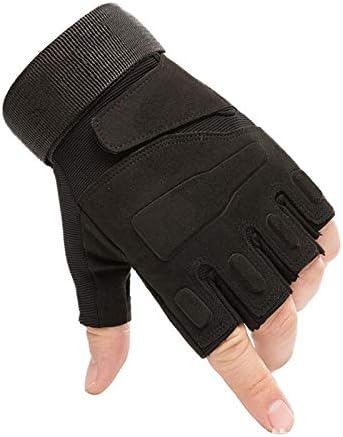Tactical Gloves Outdoor Sports Mountaineering Riding Gloves Mans Half Finger Wear-Resistant Cut-Proof Hand Army Fan Gloves Womens