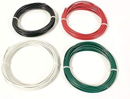 16 GAUGE TFFN TEWN WIRE 600V 25 FT EA COPPER GROUND WIRE BLACK RED WHITE GREEN