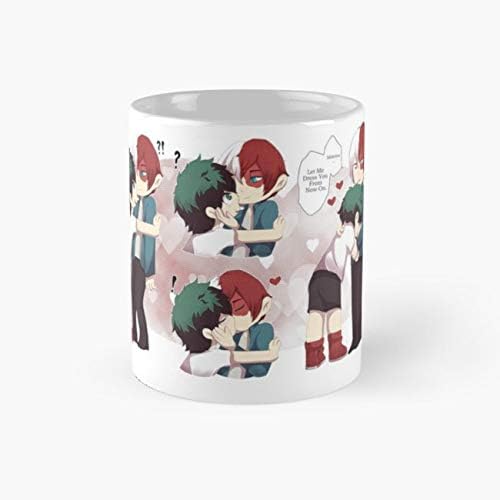 TodoDeku [Soft kisses] Mug, bnha Cup, 11 Ounce Ceramic Mug, Perfect Novelty Gift Mug, Funny Gift Mugs, Funny Coffee Mug 11oz, Tea Cups 11oz