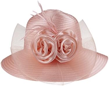 Lady's Kentucky Derby Dress Church Cloche Hat Bow Bucket Wedding Bowler Hats