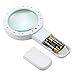 Extra Large 12 LED Handheld Strong Magnifying Glass with LED and UV Light,MSLAN 30X Best Jumbo Size Illuminated Magnifier for Reading,Inspection,Exploring,Hobbies and Currency Detecting (White)