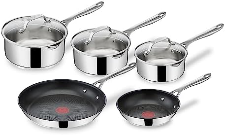 Tefal Jamie Oliver Cook's Classics H9125S44 Lot de 5 casseroles et