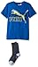 PUMA Big Boys' Graphic Tee and Sock, True Blue, Medium (10/12)