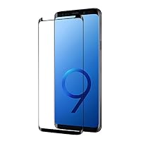 Galaxy S9 Screen Protector, Wonstart 3D Curved High Definition Galaxy S9 Glass Screen Protector Anti-Scratches Anti-Bubble Ultra Clear Film Protector for Samsung Galaxy S9 5.8" (2018) Only-Black