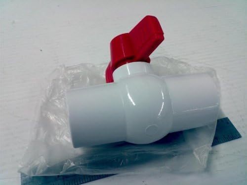 Cepex F01075S 0.75inch White PVC Compact Ball Valve Socket