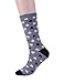 6 Pairs Womens Crew Socks Cotton Socks Fun Novelty Socks Casual Socks Pattern Stripe Polka Dot Owl