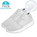 Reusable Silicone Boot and Shoe Covers, Waterproof Rain Socks, Silicone Rubber Shoe Protectors for Outdoor Protection - 1 Pair(2 PCS) (Large, Clear White)