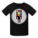 Rubik's Cube Man Icon Cube Head Kids' T-Shirt by Spreadshirt, L, black