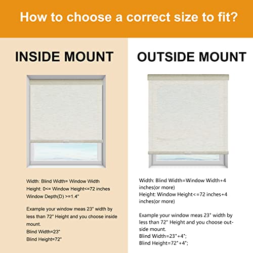 Persilux Free-Stop Cordless Window Shades for