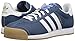 adidas Men's Samoa Retro Sneaker Running Shoe, Tech Ink White/Blue Bird, (9 M US)