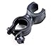 Leegoal Bicycle Bike Flashlight LED Torch Mount Holder 360 Rotation Cycling Clip Clamp (Black)