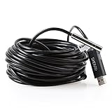 [15M/49.2ft Long Cable 2MP HD USB Endoscope]Shekar Borescope Snake Camera Waterproof Inspection Camera with 6pcs Density Adjustable LEDs