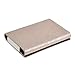 GIZGA Romantic PU Leather & Aluminum Alloy Credit Card Business Name Card Holder Organizer with Magnetic Closure
