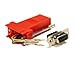 Pack of 5 Red DSub 9 Pin DB9 Female to RJ12 6p6c Female Modular Connector Jack Serial Adapters