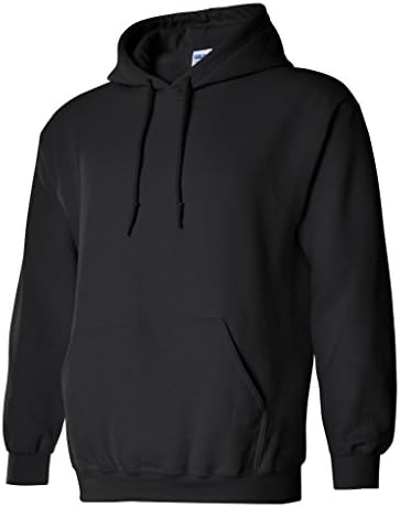 Unisex Unisex PLAIN 18500 HOODED Sweatshirt heavy Blend XL Black