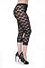Unique Styles Lace Capri Leggings Tights - Assorted Styles & Colors, Black, Large