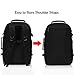 Hynes Eagle Travel Backpack 40L Flight Approved Carry on Backpack, Black with 3PCS Packing Cubes
