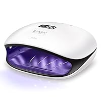 SUNUV 48W UV LED Light Lamp Nail Dryer for Gel Polish with Auto Sensor Professional Nail Art Tools (Black)