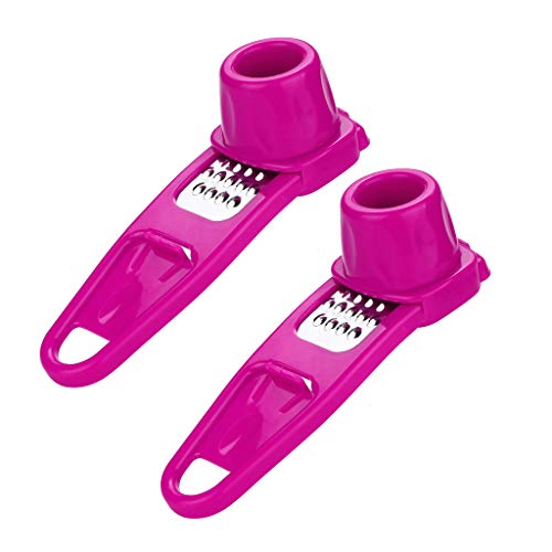 image for Tuscom@ Stainless Steel Garlic Slicer, Tuscom Garlic Press Rocker Garl