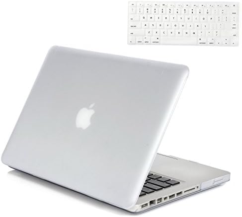 Gosin® 2 in 1 Plastic Hard Case Cover & Keyboard Cover for Apple Macbook Pro 15'', Smooth Matte Finish (White)