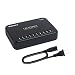USB Charger 10-Port 120W, Multi-Port USB Charging Hub 24A Desktop Power Station for iPhone X/8/7/6S/6 Plus/5S, Ipad Pro/Air2/ Mini, Galaxy S9/S8/S6 Edge primary